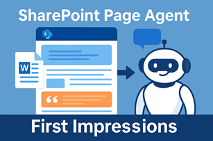 The New SharePoint Page Agent - First Impressions