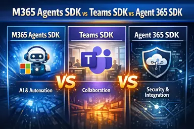 Microsoft 365 Agents SDK vs Teams SDK vs Agent 365 SDK: Which One Do You Actually Need?