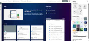 SharePoint section backgrounds